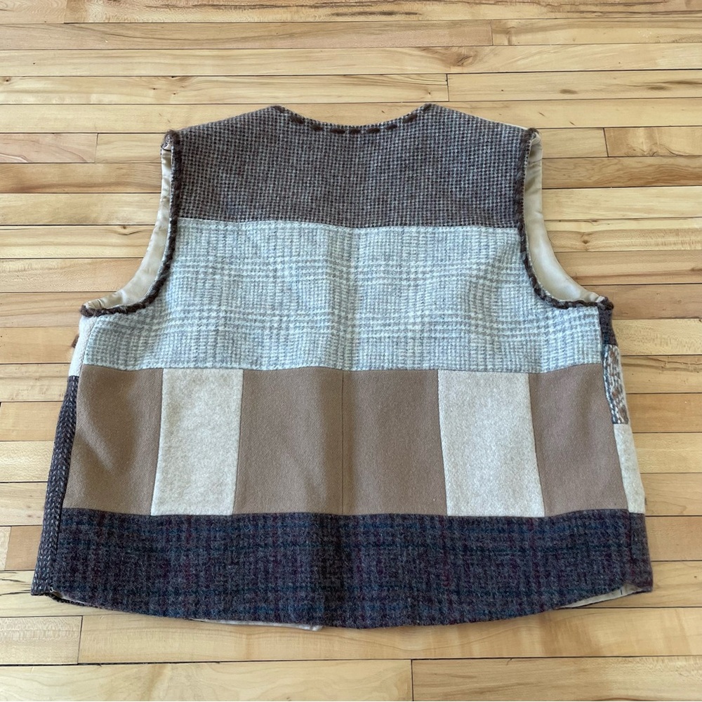 Patchwork Wool Vest - image 2